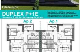 Casă duplex 1/2, 128 mp utili 360 mp teren