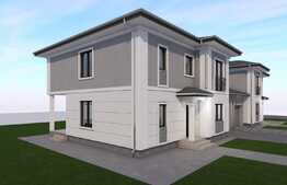 1/2 Duplex de lux la cheie,157 mp, teren 320 mp în Dumbrăviţa