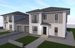 1/2 Duplex de lux la cheie,157 mp, teren 320 mp în Dumbrăviţa