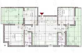 Penthouse de lux, 3 camere, 104 mp, 2 terase 20 mp si 25 mp, Braytim!