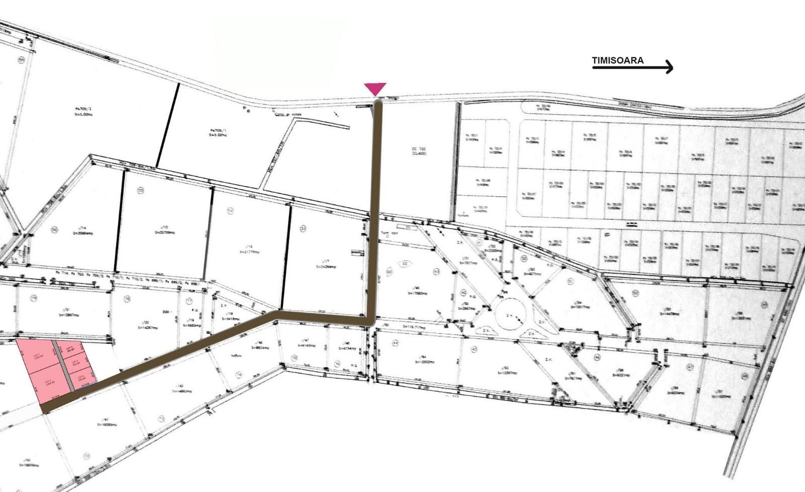 Teren cu suprafaţă de 5740 mp în Săcălaz
