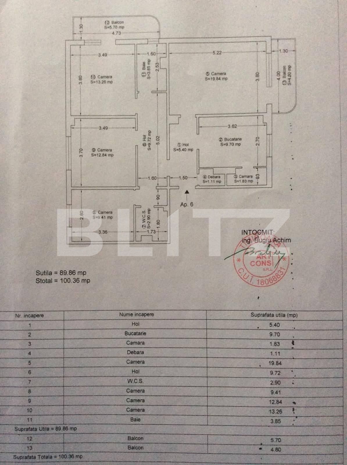 Apartament de vânzare 4 camere Bucovina - 74542AV | BLITZ Timișoara | Poza2