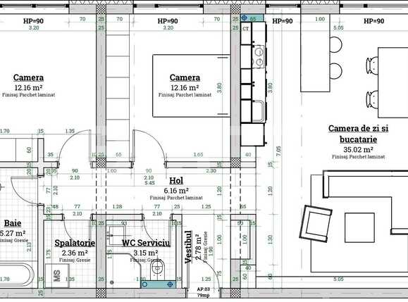 Apartament de vânzare 3 camere Braytim - 76257AV | BLITZ Timișoara | Poza1
