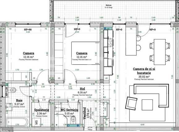 Apartament de vânzare 3 camere Braytim - 76260AV | BLITZ Timișoara | Poza1