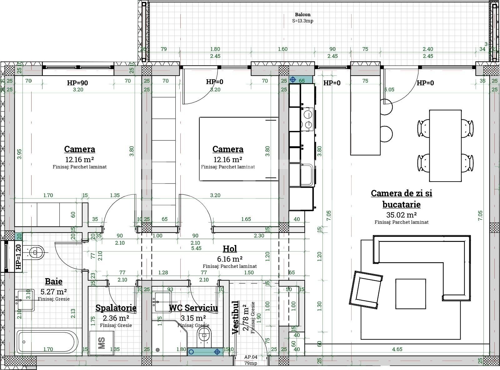 Apartament de vânzare 3 camere Braytim - 76260AV | BLITZ Timișoara | Poza1
