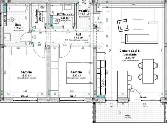 Apartament de vânzare 3 camere Braytim - 76266AV | BLITZ Timișoara | Poza1
