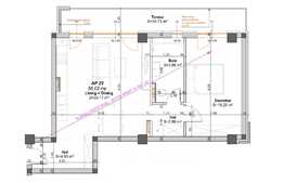 Apartament 2 camere, 55 mp, imobil nou, balcon 11 mp, zona Girocului Eso