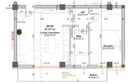 Apartament 2 camere, 50 mp, imobil nou, balcon 10 mp, zona Girocului Eso
