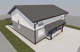 Duplex de vanzare, 78 mp utili, 305 mp teren, Mosnita Noua