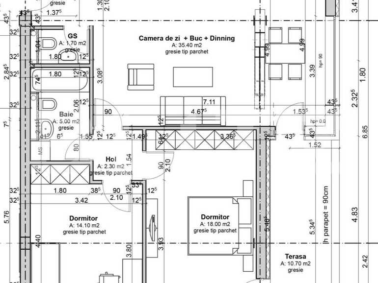 Apartament de vânzare 3 camere Cetatii - 80721AV | BLITZ Timișoara | Poza1