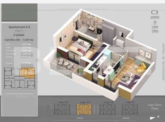 Apartament de vânzare 2 camere Giroc - 81159AV | BLITZ Timișoara | Poza8