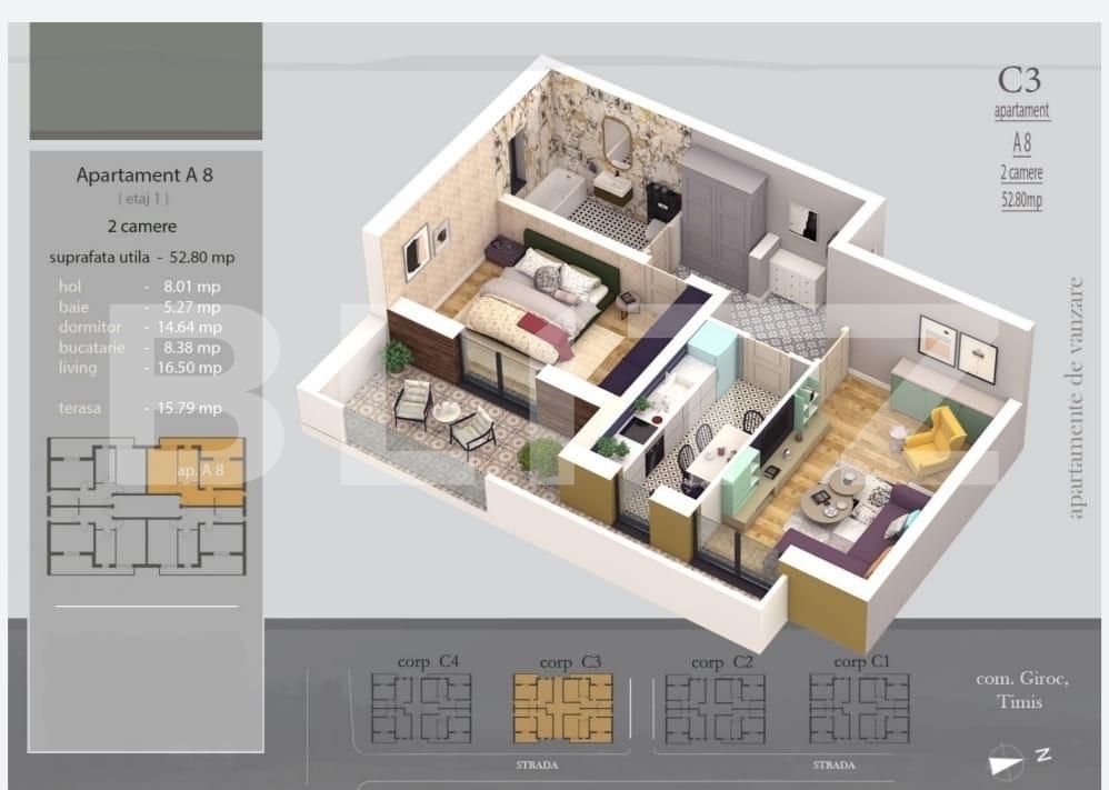 Apartament de vânzare 2 camere Giroc - 81159AV | BLITZ Timișoara | Poza8