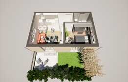 Apartament premium 2 camere, 40 mp utili, la cheie, terasă 18 mp, Zona Ghiroda