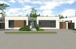 Duplex dispus pe un nivel, 3 dormitoare, 300 mp teren, Dumbravita