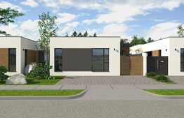 Duplex dispus pe un nivel, 3 dormitoare, 300 mp teren, Dumbravita