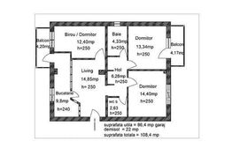 Apartament 4 camere, 86 mp + garaj de 22 mp, centrala termica, zona Fratelia