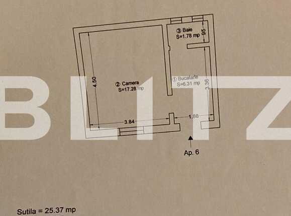 Garsonieră de vânzare Badea Cartan - 84002AV | BLITZ Timișoara | Poza1