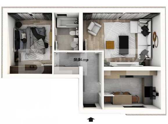 Apartament de vânzare 2 camere Giroc - 84148AV | BLITZ Timișoara | Poza2