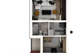 Garsonieră de 33 mp, decomandata, în Giroc!