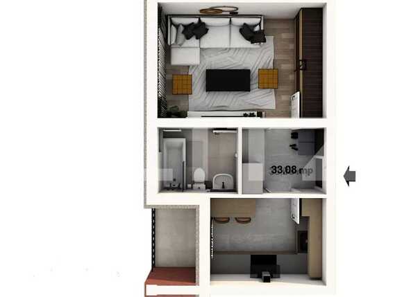 Garsonieră de vânzare Giroc - 84181AV | BLITZ Timișoara | Poza1