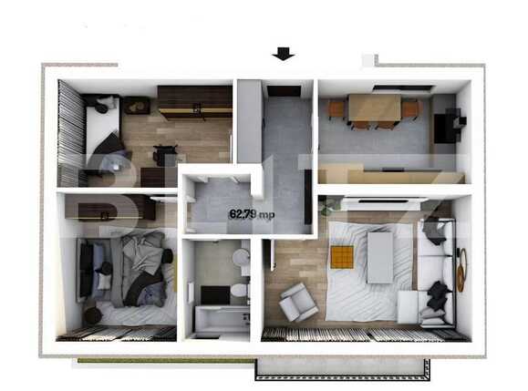 Apartament de vânzare 3 camere Giroc - 84185AV | BLITZ Timișoara | Poza1