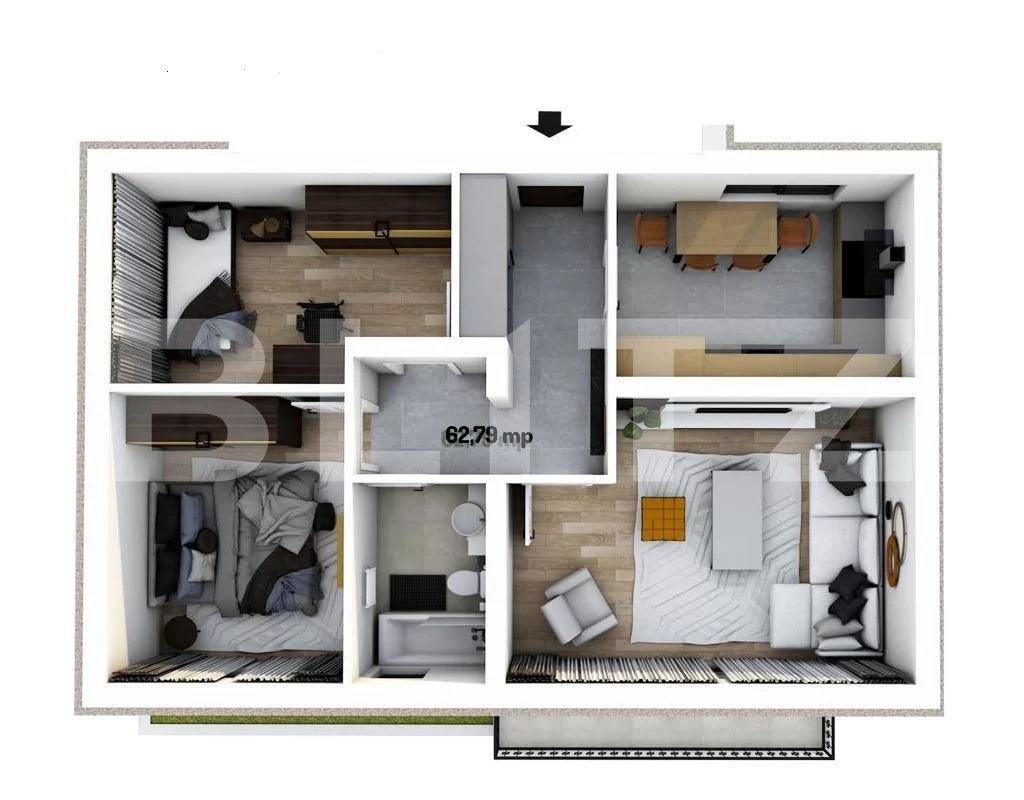 Apartament de vânzare 3 camere Giroc - 84185AV | BLITZ Timișoara | Poza1