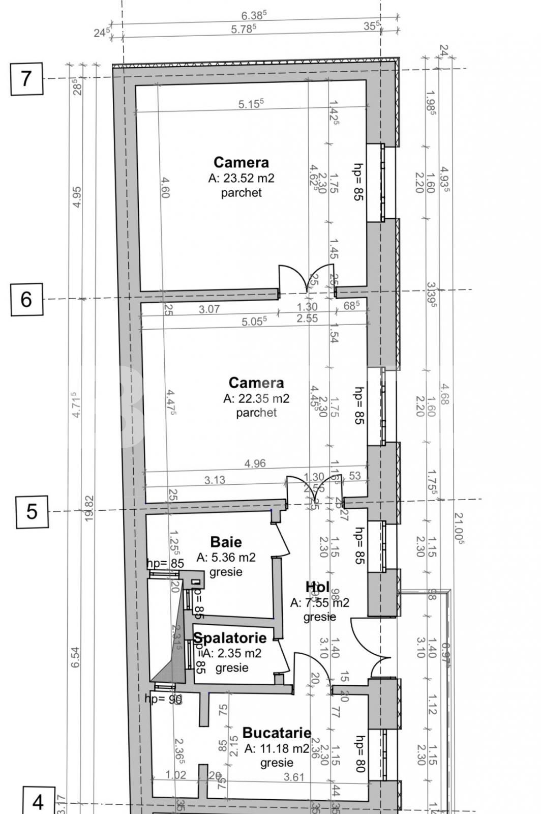 Investitie sigura! Apartament 2 camere, 74 mp, zona Elisabetin