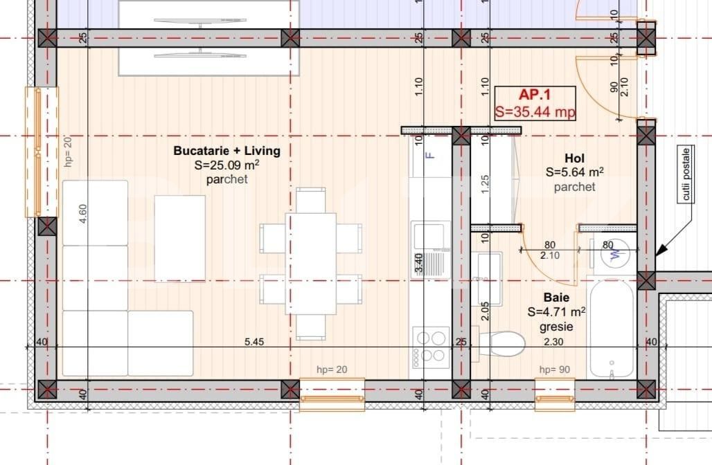 Garsonieră de vânzare Braytim - 87514AV | BLITZ Timișoara | Poza3