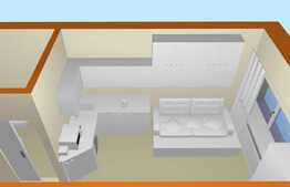 Apartament 1 camera, 20 mp, decomandat, zona Buziasului