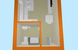 Apartament 1 camera, 20 mp, decomandat, zona Buziasului