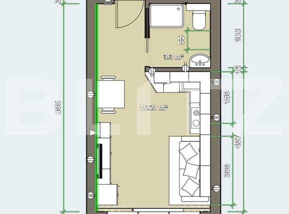 Garsonieră de vânzare Buziasului - 92897AV | BLITZ Timișoara | Poza4