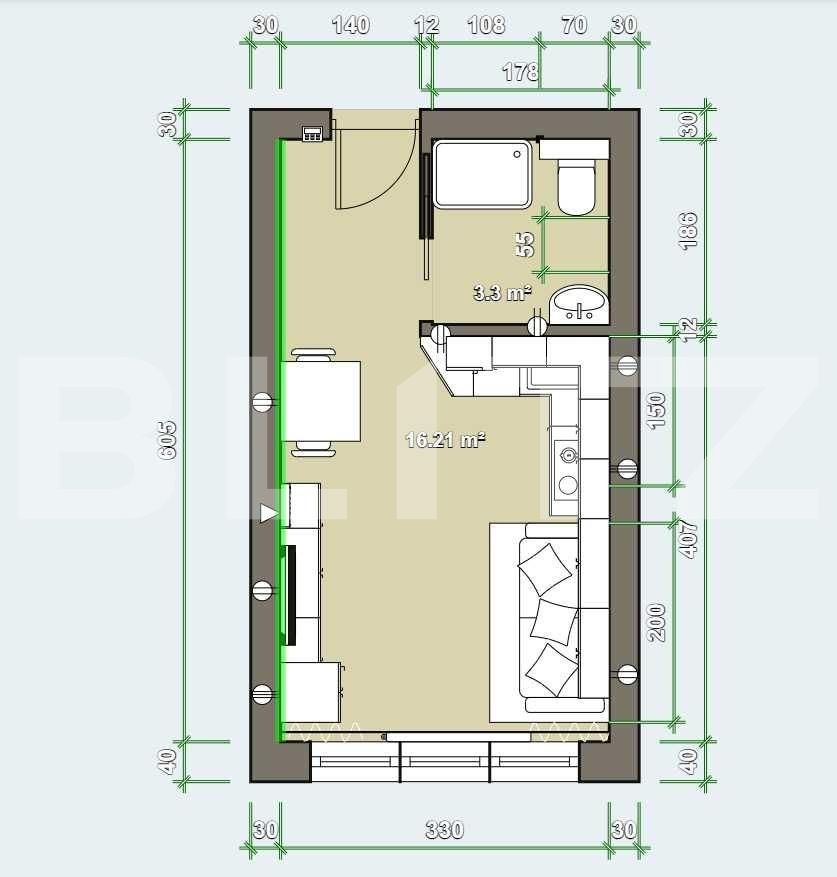 Garsonieră de vânzare Buziasului - 92897AV | BLITZ Timișoara | Poza4