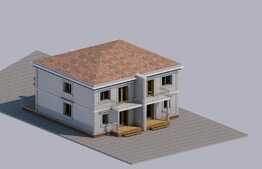 Duplex cu 3camere,90 mp, teren 350 mp, Bucovat