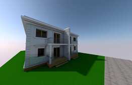 Duplex cu 3camere,90 mp, teren 350 mp, Bucovat