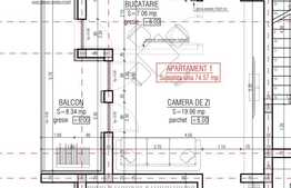 Apartament de 3 camere, semidecomandat, 75 mp, cochet, zona Lipovei