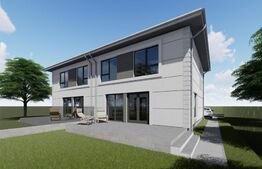 Jumatate de duplex, 128 mp, teren 350 mp, in Mosnita Noua