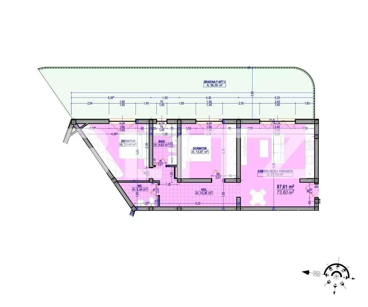 Apartament de vânzare 3 camere Plopi - 98125AV | BLITZ Timișoara | Poza2