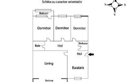 Apartament 4 camere, 78 mp utili, 2 balcoane, 2 garaje, zona Centrala