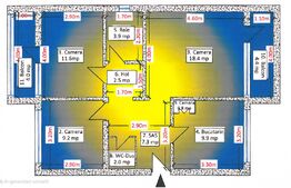 Apartament cu 3 camere de vânzare în Turda lângă Calea Victoriei