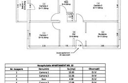 Apartament 3 camere, 73.55 mp, zona Materna