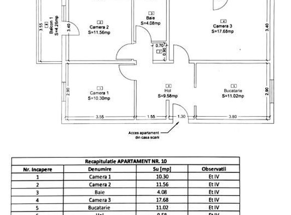 Apartament de vânzare 3 camere Sud-Est - 204523AV | BLITZ Turda | Poza20