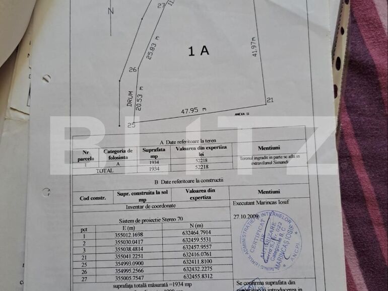 Teren de vânzare Exterior-Vest - 137047TV | BLITZ Zalău | Poza1