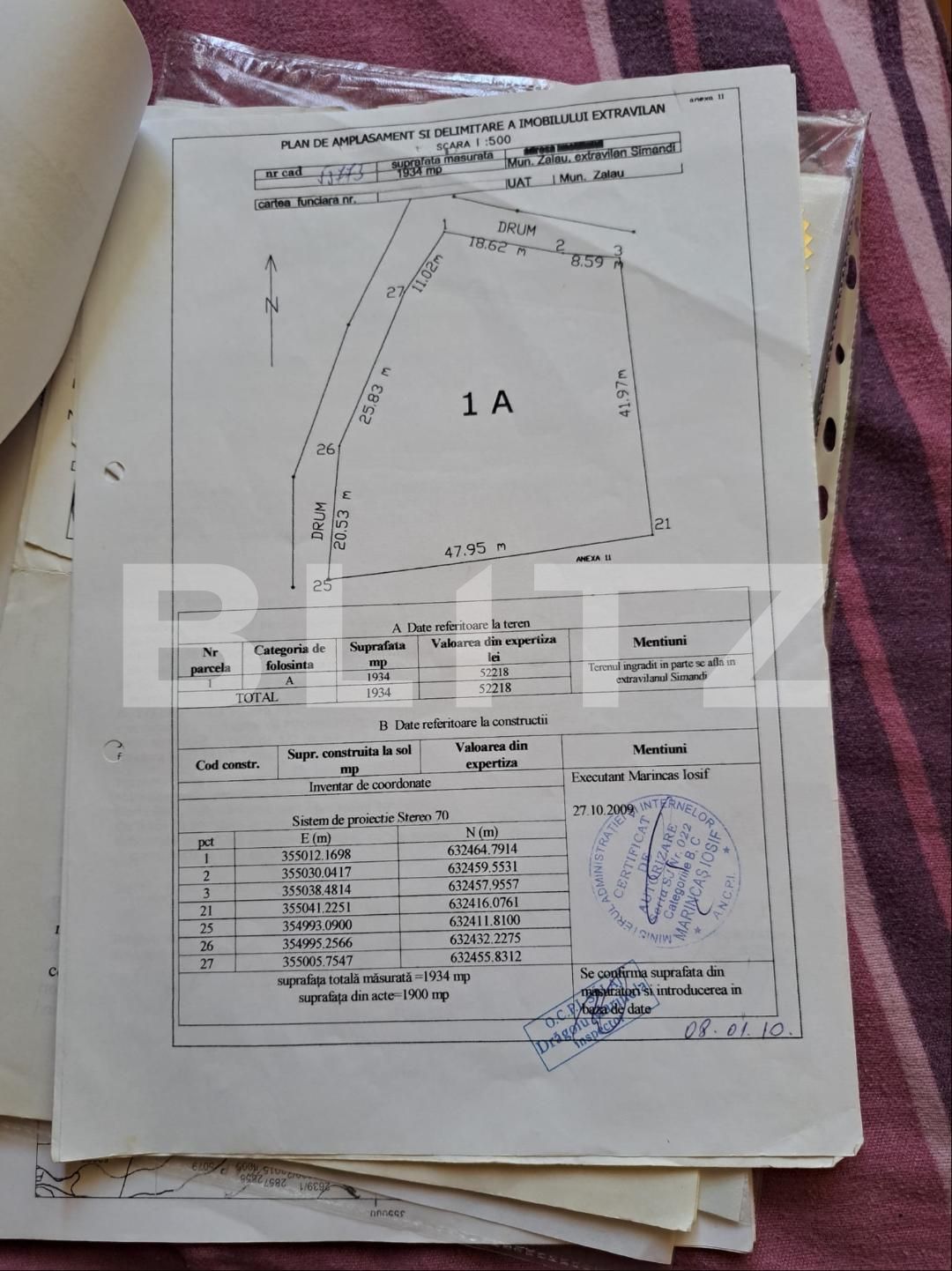 Teren de vânzare Exterior-Vest - 137047TV | BLITZ Zalău | Poza1