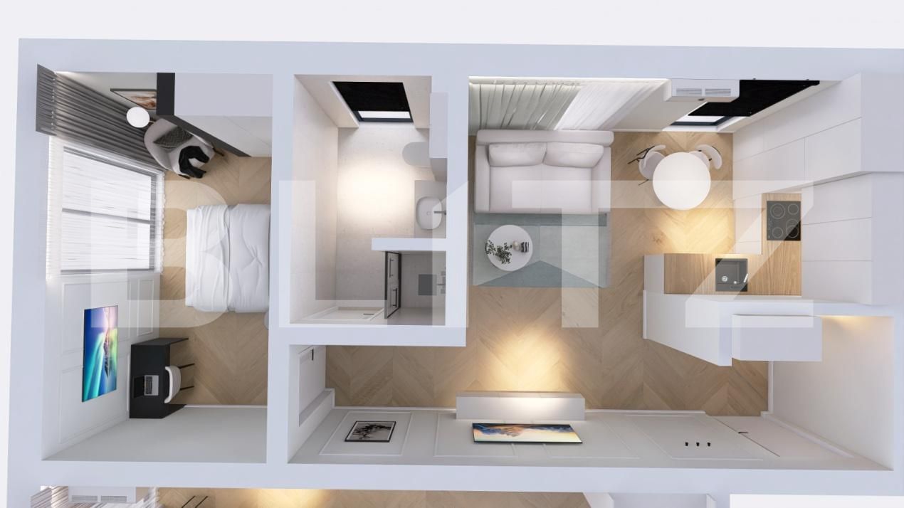 Apartament de vânzare 2 camere Exterior-Sud - 180802AV | BLITZ Zalău | Poza2