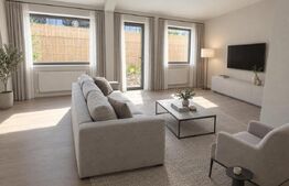 Apartament cu 3 camere, dispus pe două niveluri, cu gradina 