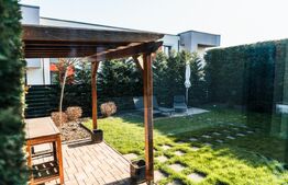 Casă individuală de închiriat, 120 mp cu garaj și dorări moderne